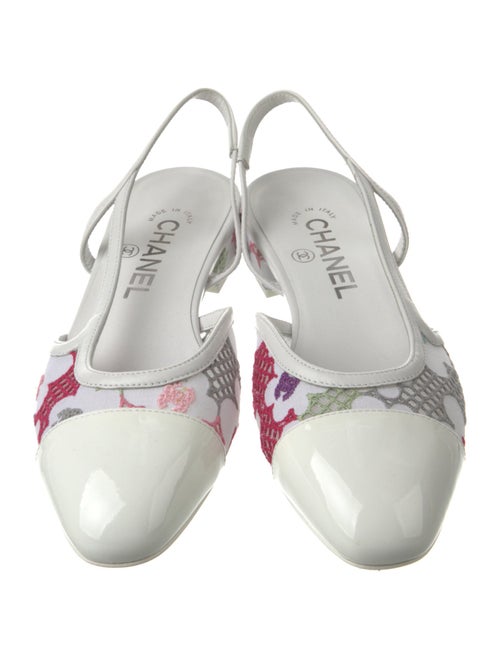 Chanel 2024 Interlocking CC Logo Slingback Flats