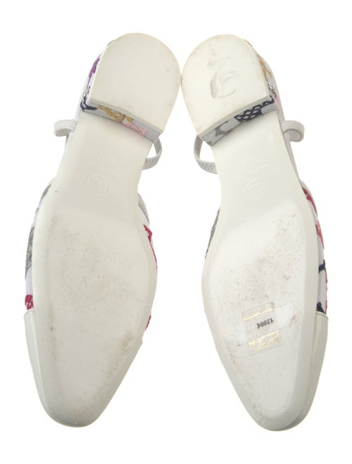 Chanel 2024 Interlocking CC Logo Slingback Flats