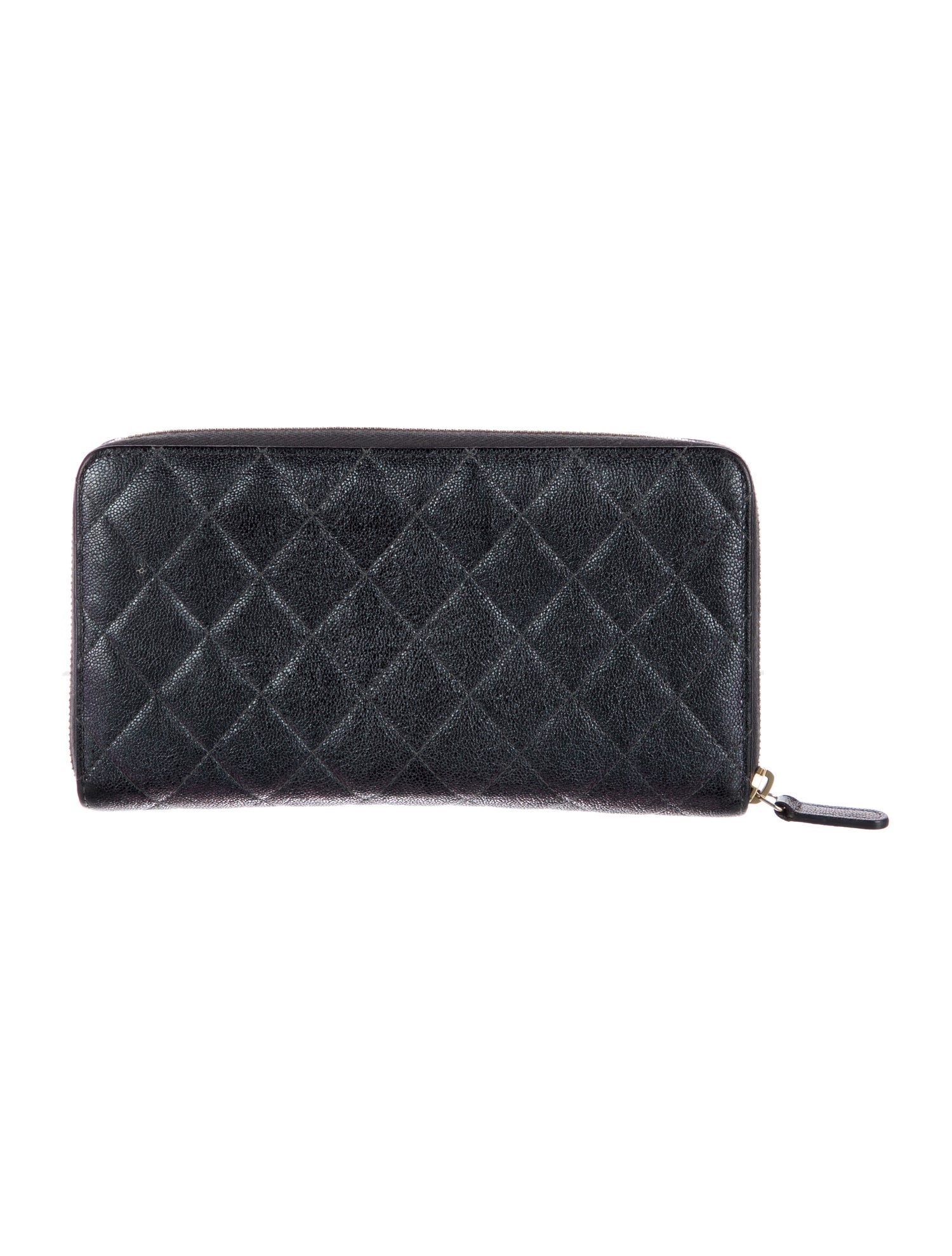 Chanel 2019 Iridescent Caviar Large Zip Wallet