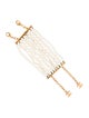 Chanel Faux Pearl Multistrand Bracelet
