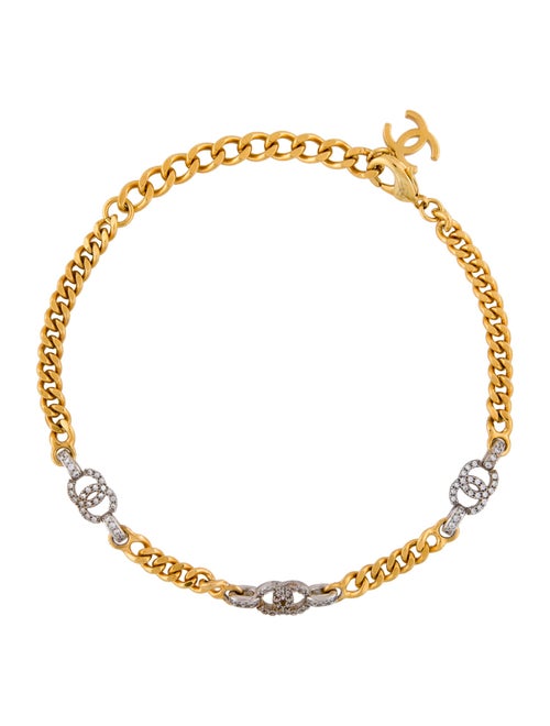 Chanel 2022 Strass CC Station Choker