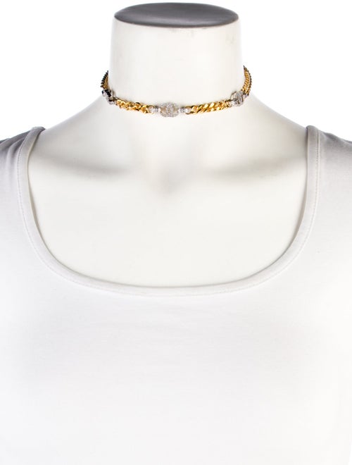 Chanel 2022 Strass CC Station Choker