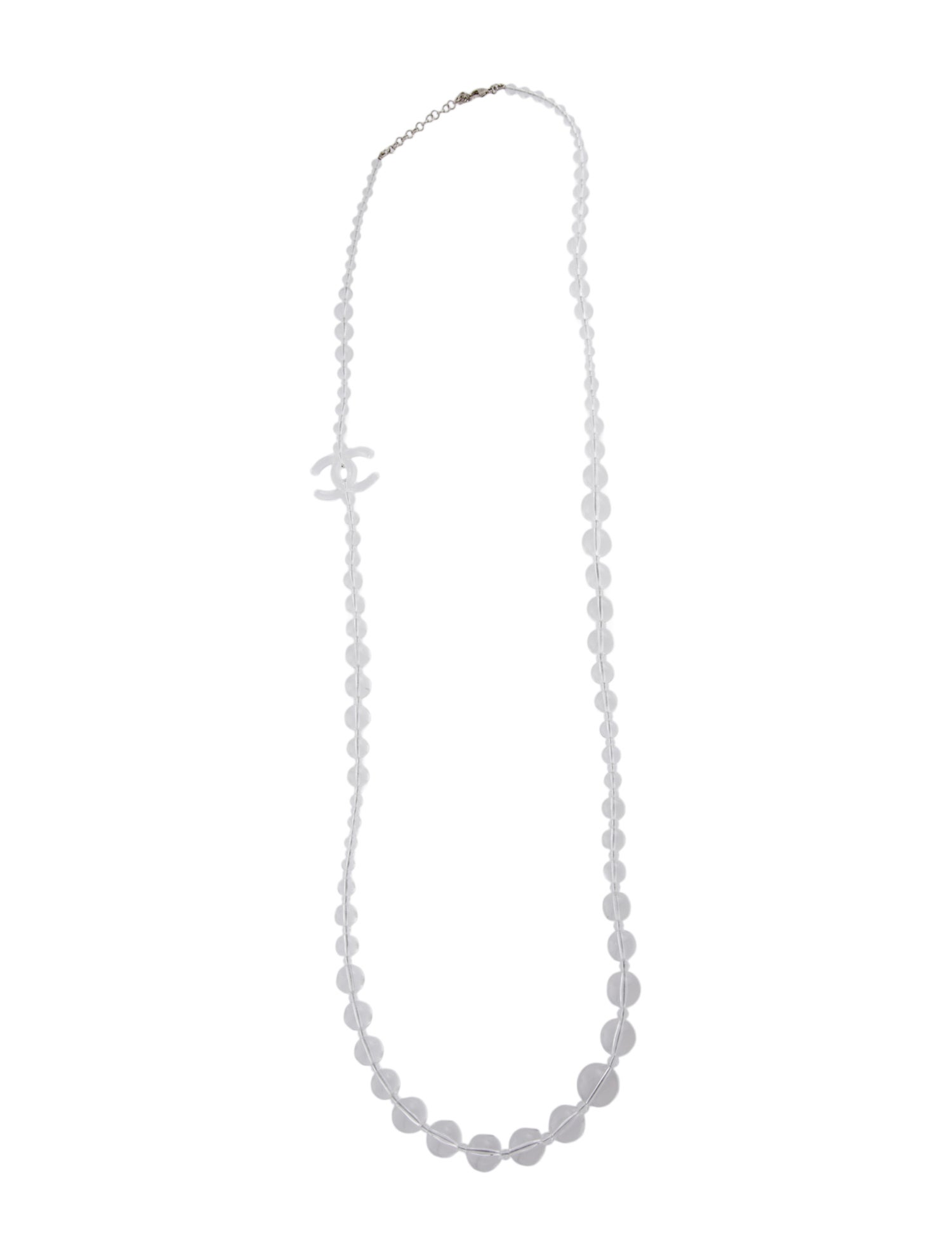 Chanel Resin CC Station Necklace