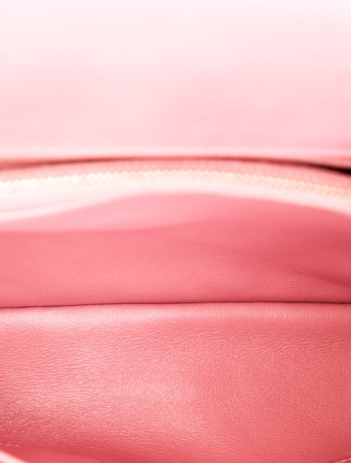 Chanel Lizard-Trimmed Small Chevron Coco Handle Bag