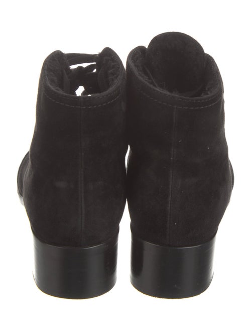 Chanel 2018 Interlocking CC Logo Lace-Up Boots