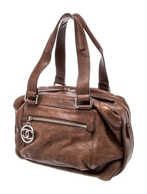 Chanel Square Quilt Essential Bowler Bag