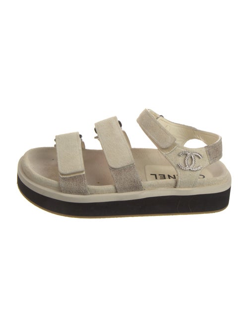 Chanel 2022 Interlocking CC Logo Sandals