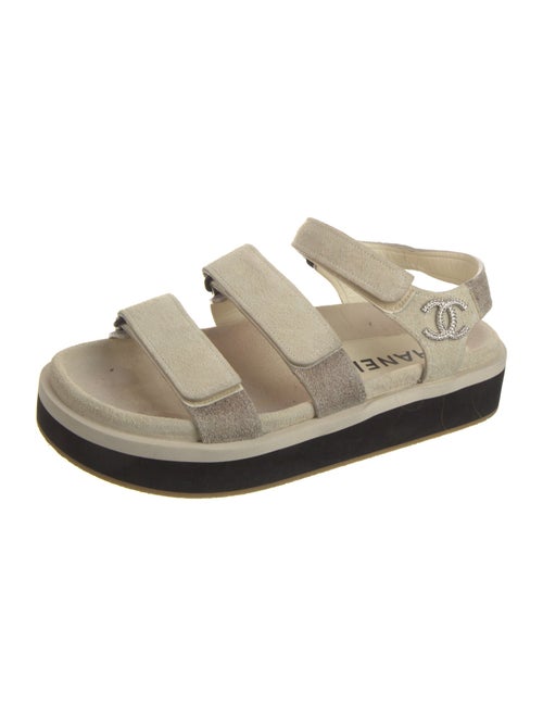 Chanel 2022 Interlocking CC Logo Sandals