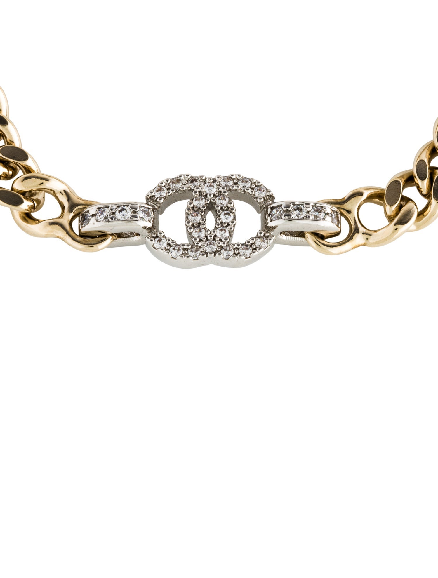 Chanel Strass CC Link Bracelet