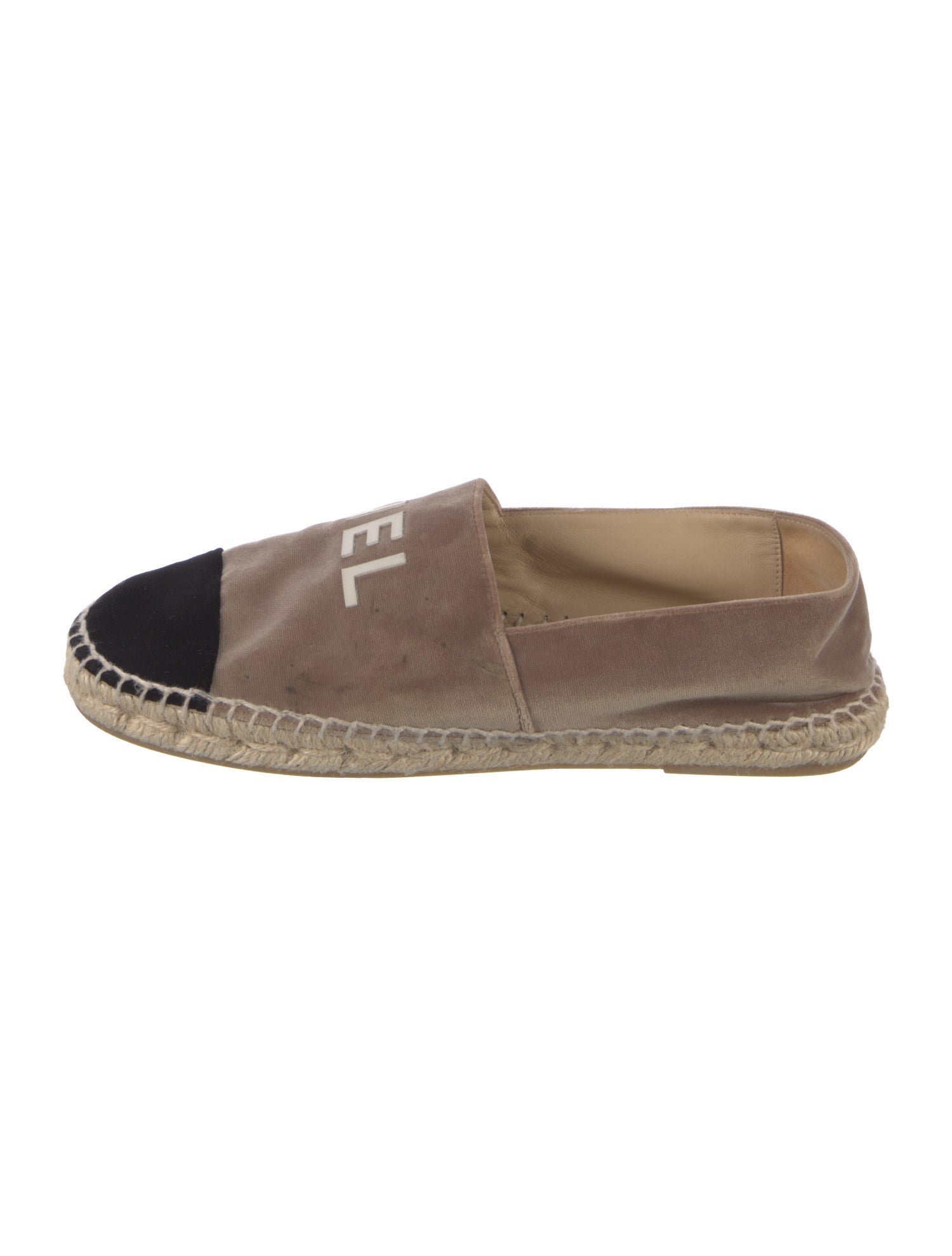 Chanel Velvet Colorblock Pattern Espadrilles