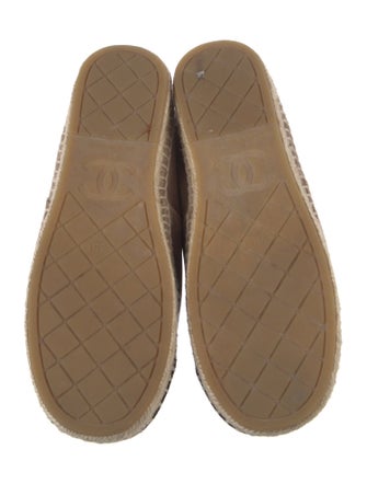 Chanel Velvet Colorblock Pattern Espadrilles