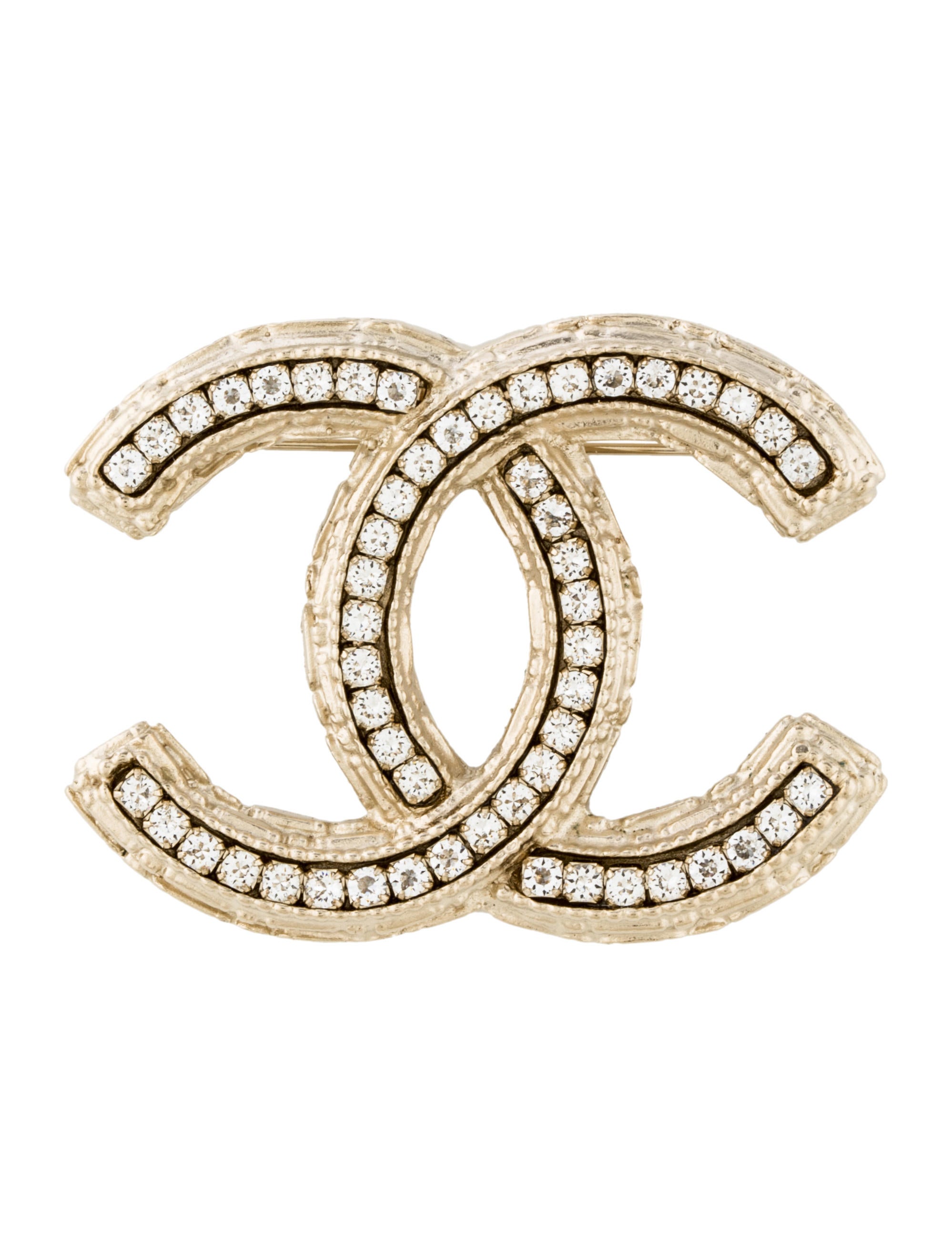 Chanel Crystal CC Brooch Brooches CHA130295 The RealReal