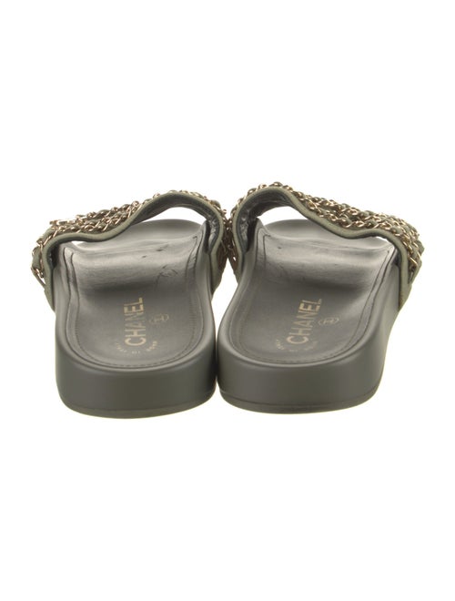 Chanel Interlocking CC Logo Canvas Slides