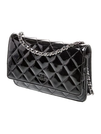 Chanel Patent Classic Wallet On Chain