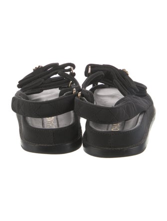 Chanel Interlocking CC Logo Bow Accents Slides