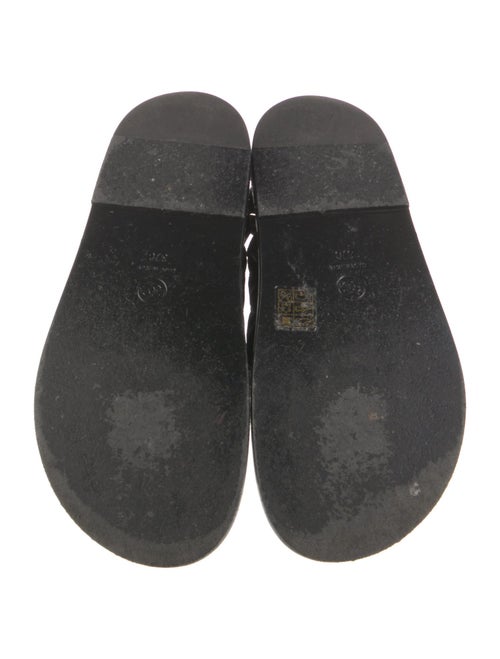 Chanel Interlocking CC Logo Bow Accents Slides