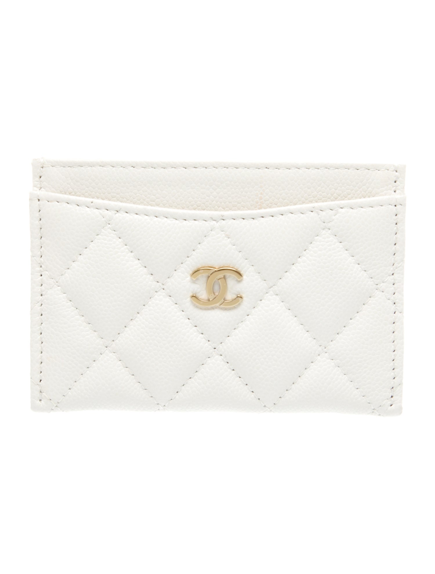 Chanel Iridescent Card Holder Interlocking CC Logo Card Holder w/ Tags