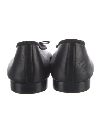 Chanel Interlocking CC Logo Leather Ballet Flats