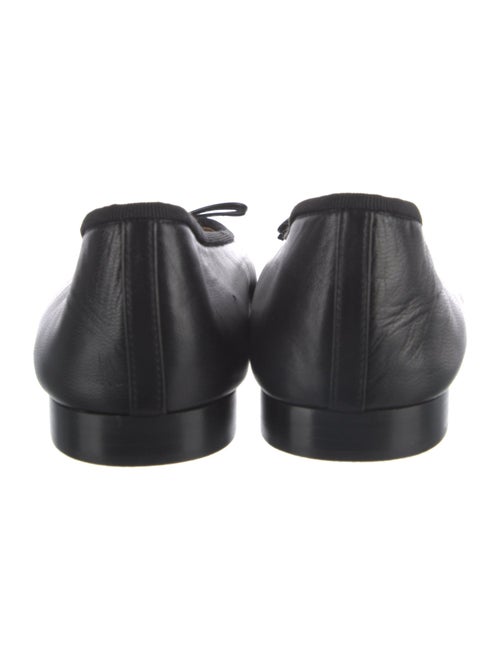 Chanel Interlocking CC Logo Leather Ballet Flats