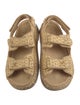 Chanel Interlocking CC Logo Raffia Espadrilles