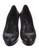 Chanel Interlocking CC Logo Leather Pumps