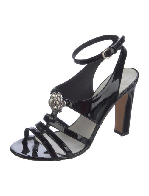 Chanel 2015 Interlocking CC Logo Slingback Sandals