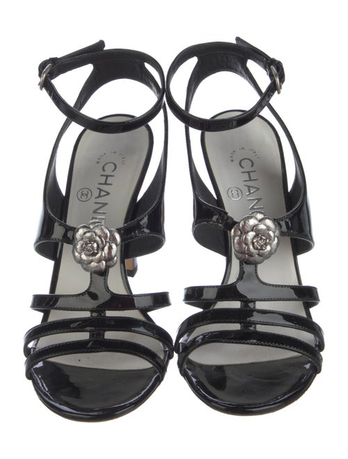 Chanel 2015 Interlocking CC Logo Slingback Sandals