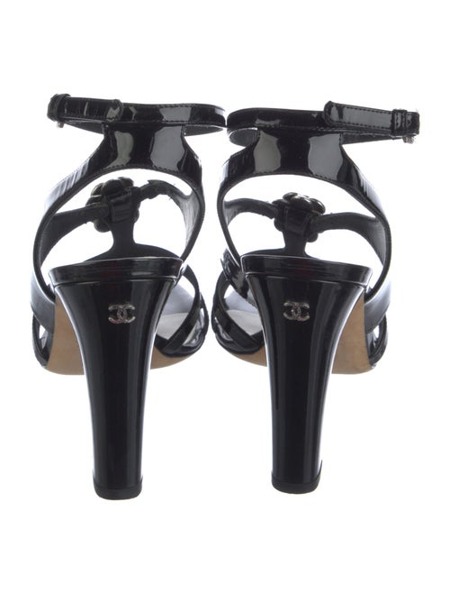 Chanel 2015 Interlocking CC Logo Slingback Sandals