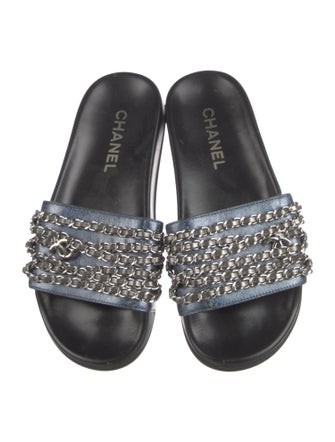 Chanel 2017 Interlocking CC Logo Slides