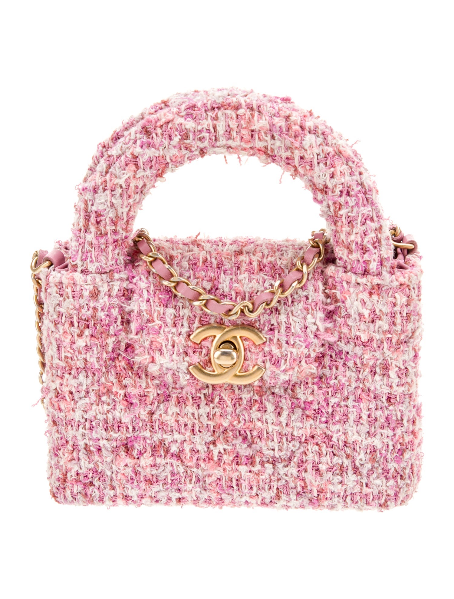 Chanel Tweed Mini Nano Kelly Shopper