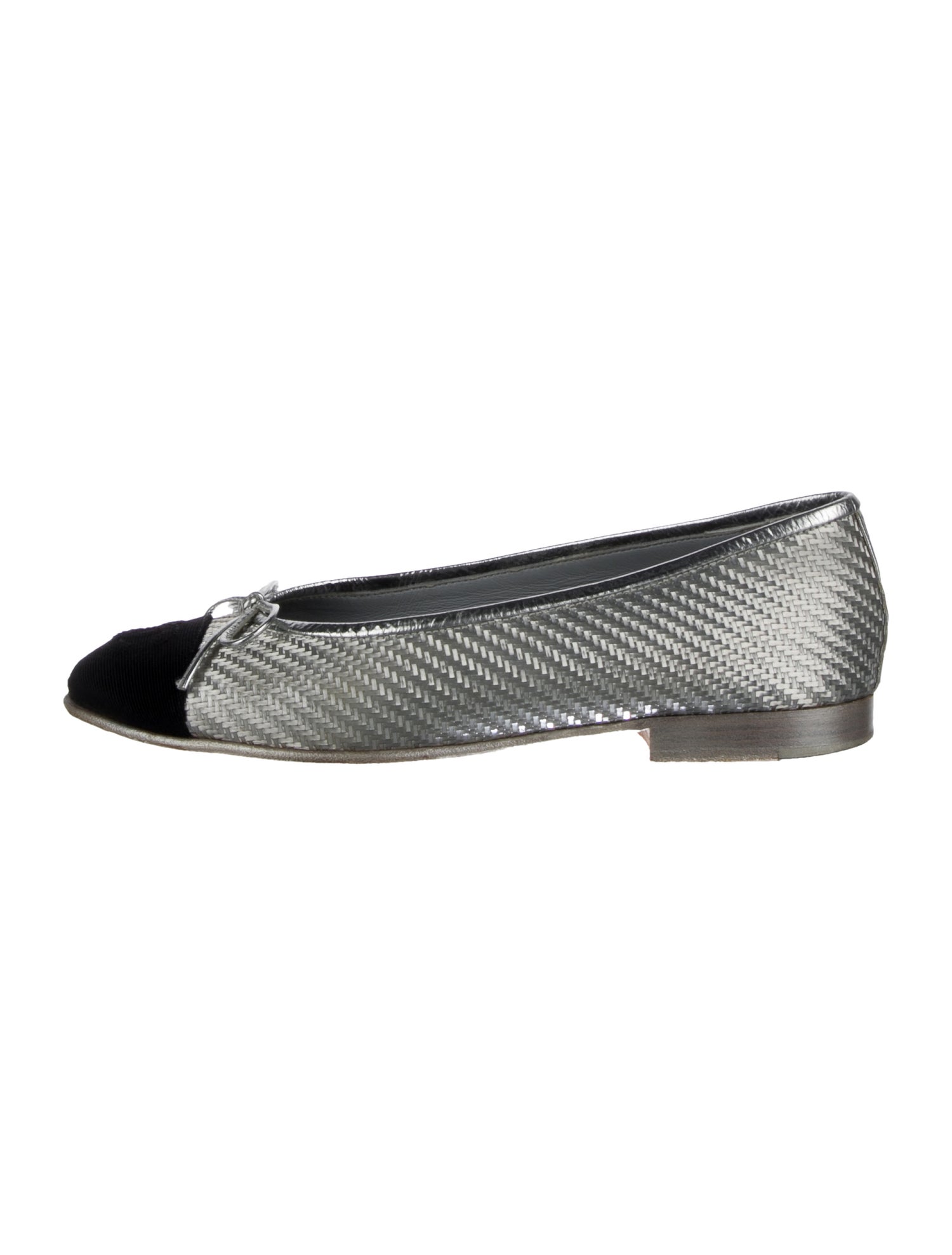 Chanel Interlocking CC Logo PVC Ballet Flats