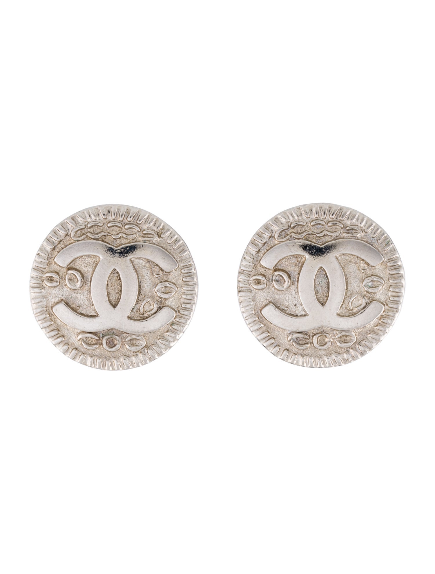Chanel Vintage CC Clip-On Earrings