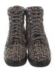 Chanel 2015 Interlocking CC Logo Combat Boots