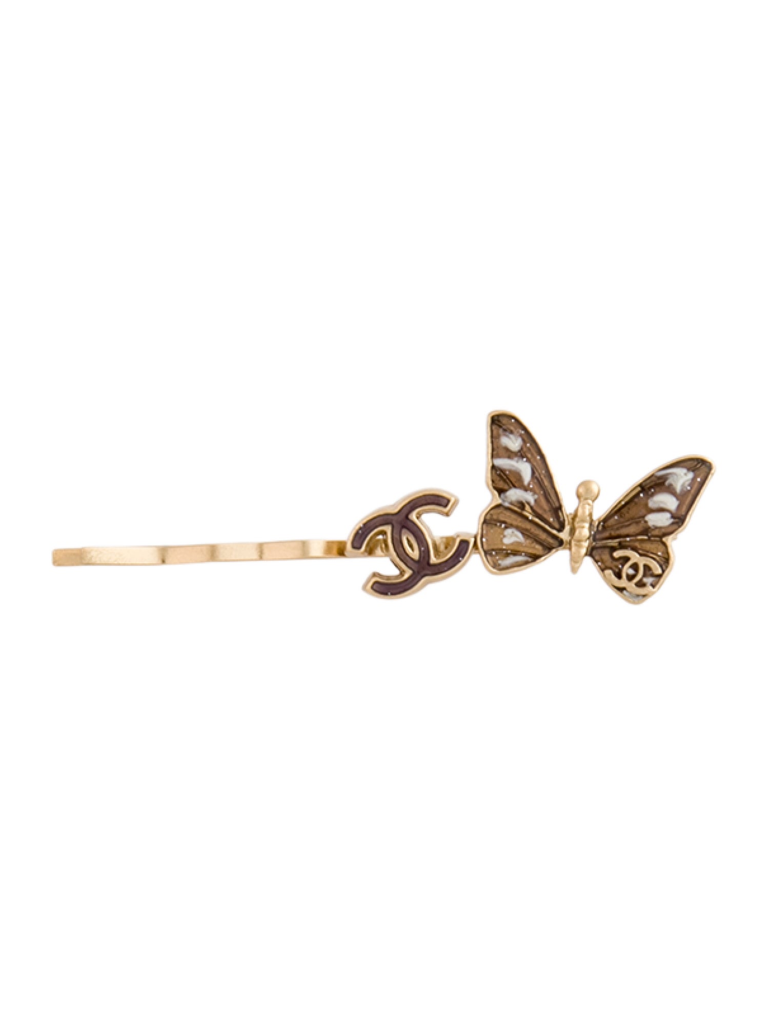 Chanel CC Butterfly Bobby Pin