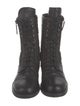 Chanel 2015 Interlocking CC Logo Combat Boots