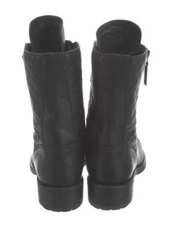 Chanel 2015 Interlocking CC Logo Combat Boots