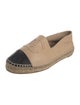 Chanel Interlocking CC Logo Lambskin Espadrilles