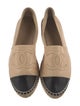Chanel Interlocking CC Logo Lambskin Espadrilles