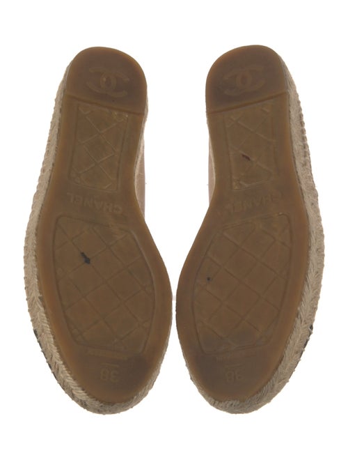 Chanel Interlocking CC Logo Lambskin Espadrilles