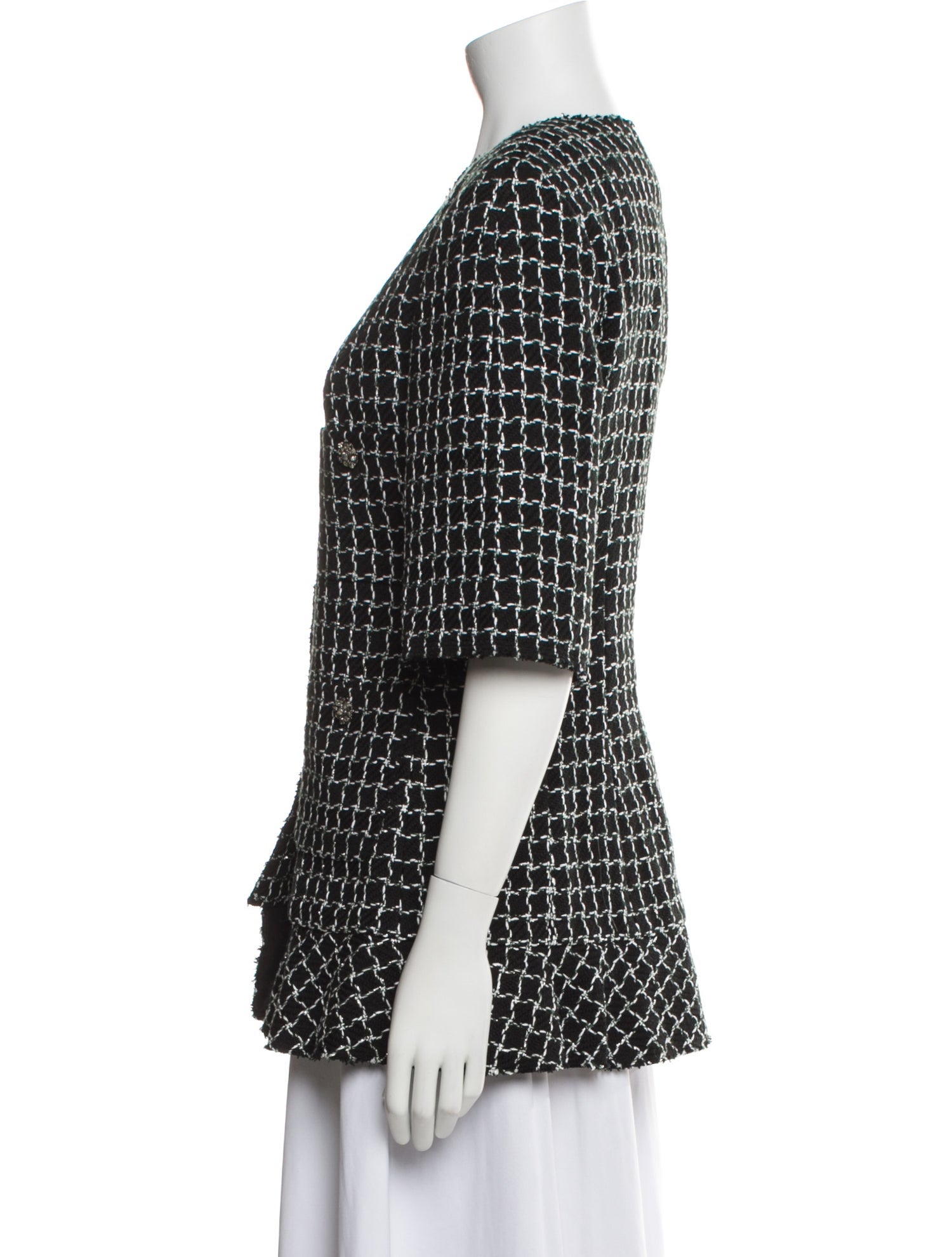 Chanel 2012 Plaid Print Evening Jacket