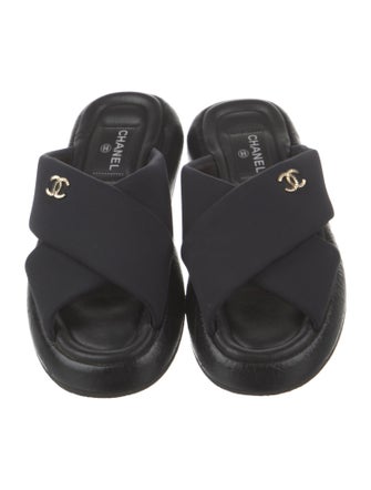 Chanel 2023 Interlocking CC Logo Slides