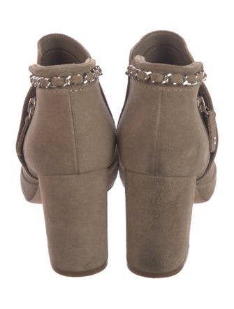 Chanel 2014 Interlocking CC Logo Boots