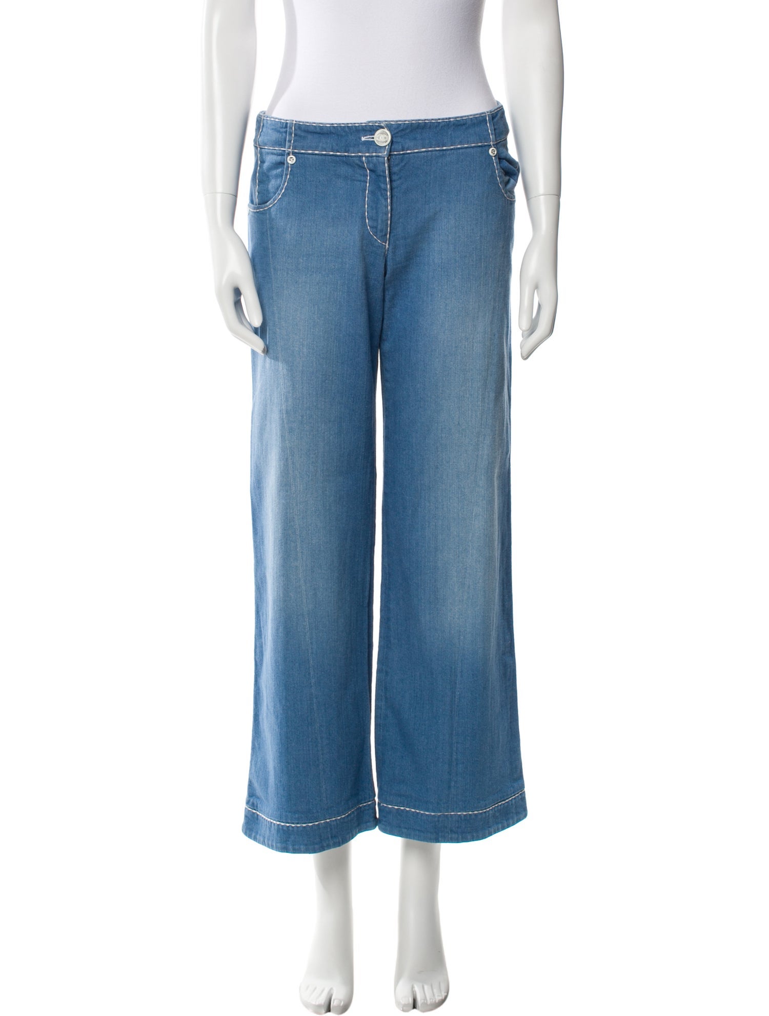 Chanel 2008 Wide Leg Jeans