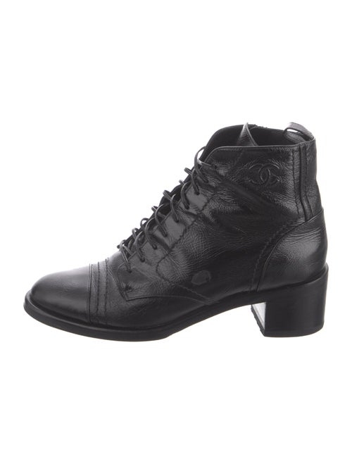 Chanel 2019 Interlocking CC Logo Combat Boots