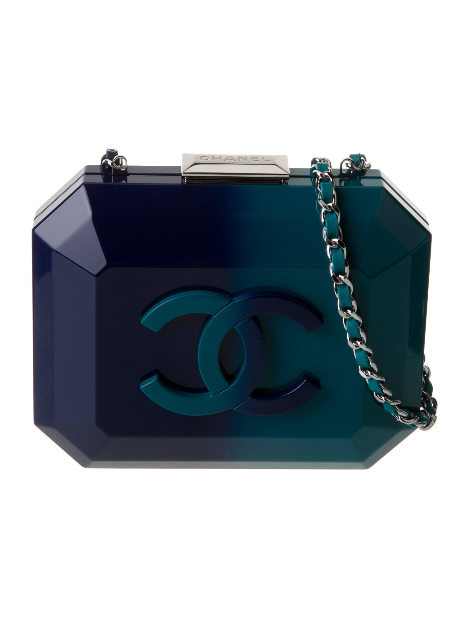 Chanel Ombre Plexiglass Clutch