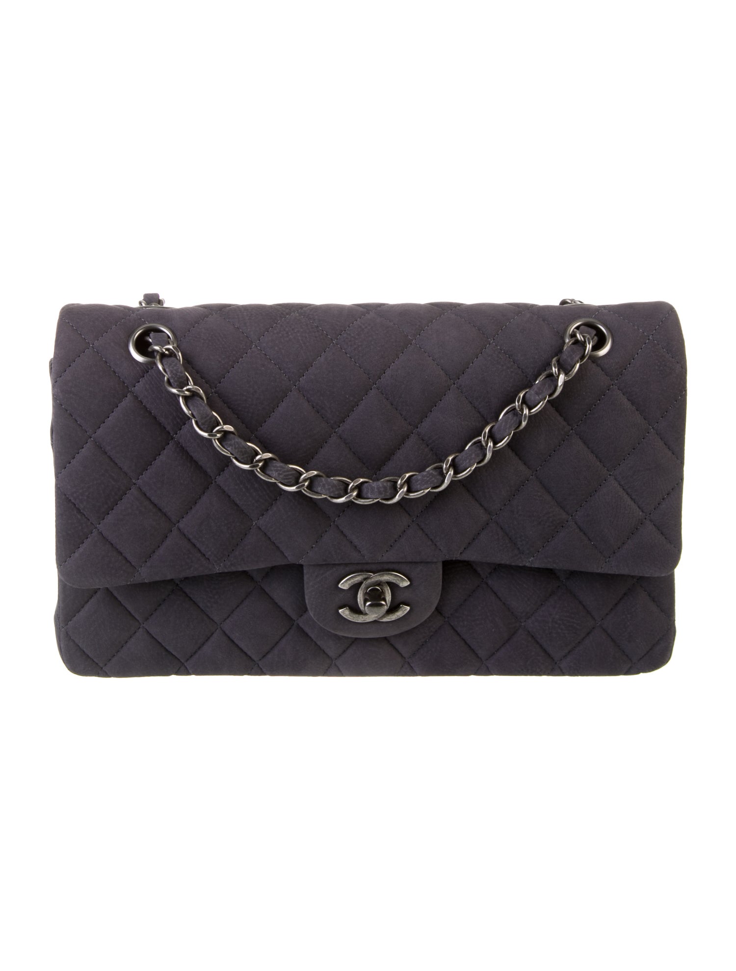 Chanel Nubuck Classic Medium Double Flap Bag
