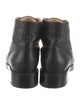 Chanel Interlocking CC Logo Leather Combat Boots
