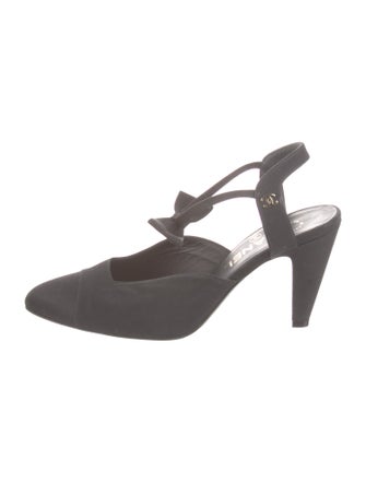 Chanel 2020 Interlocking CC Logo Slingback Pumps