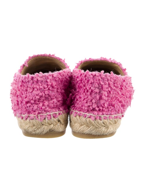 Chanel Interlocking CC Logo Tweed Espadrilles