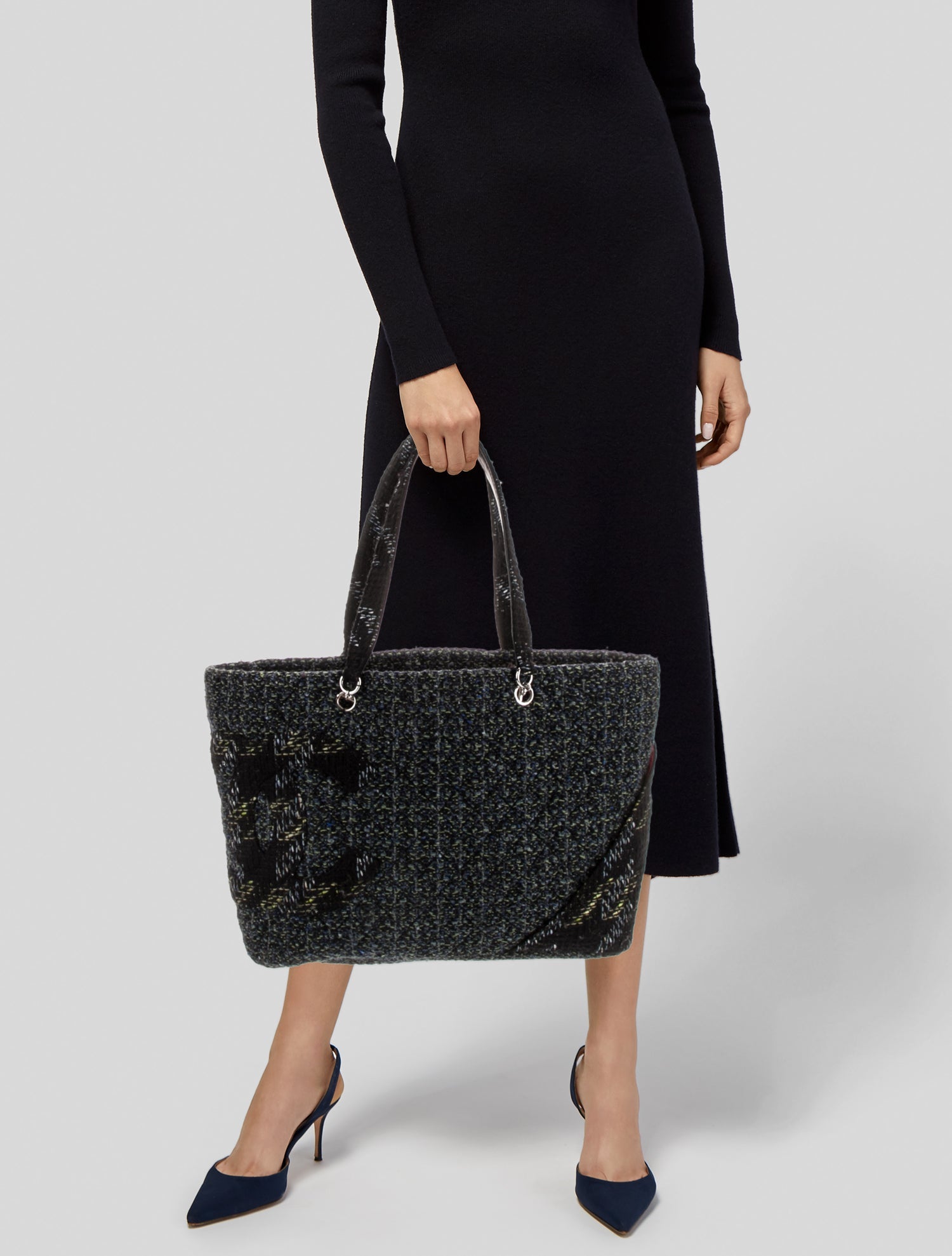 Chanel Tweed Ligne Cambon Tote